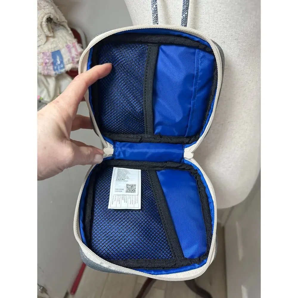 Kavu Safety Cove Case Water Resistant Crossbody Blue Gray